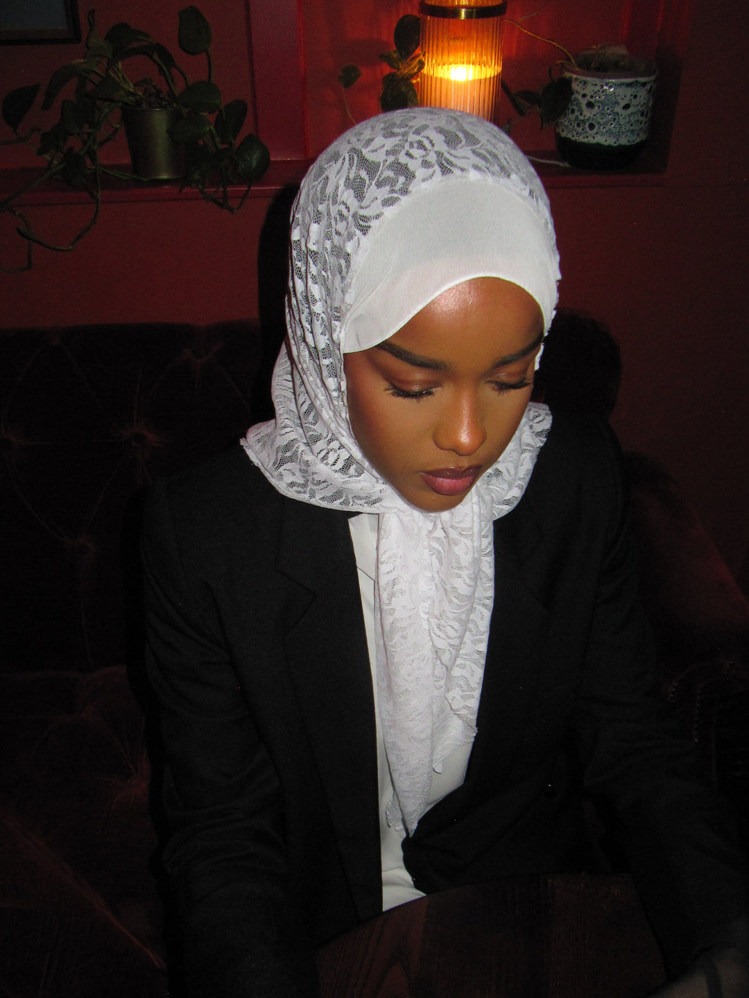 Lace Scarf | Pearl White