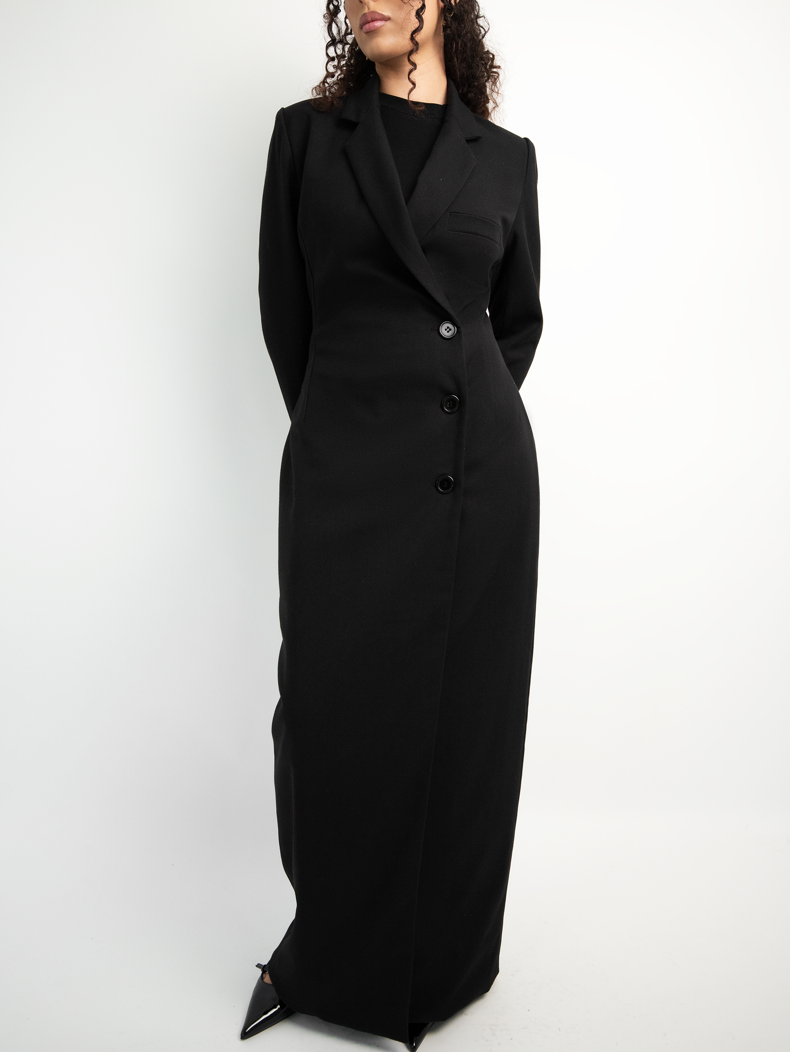 Azari Blazer Dress | Jet Black
