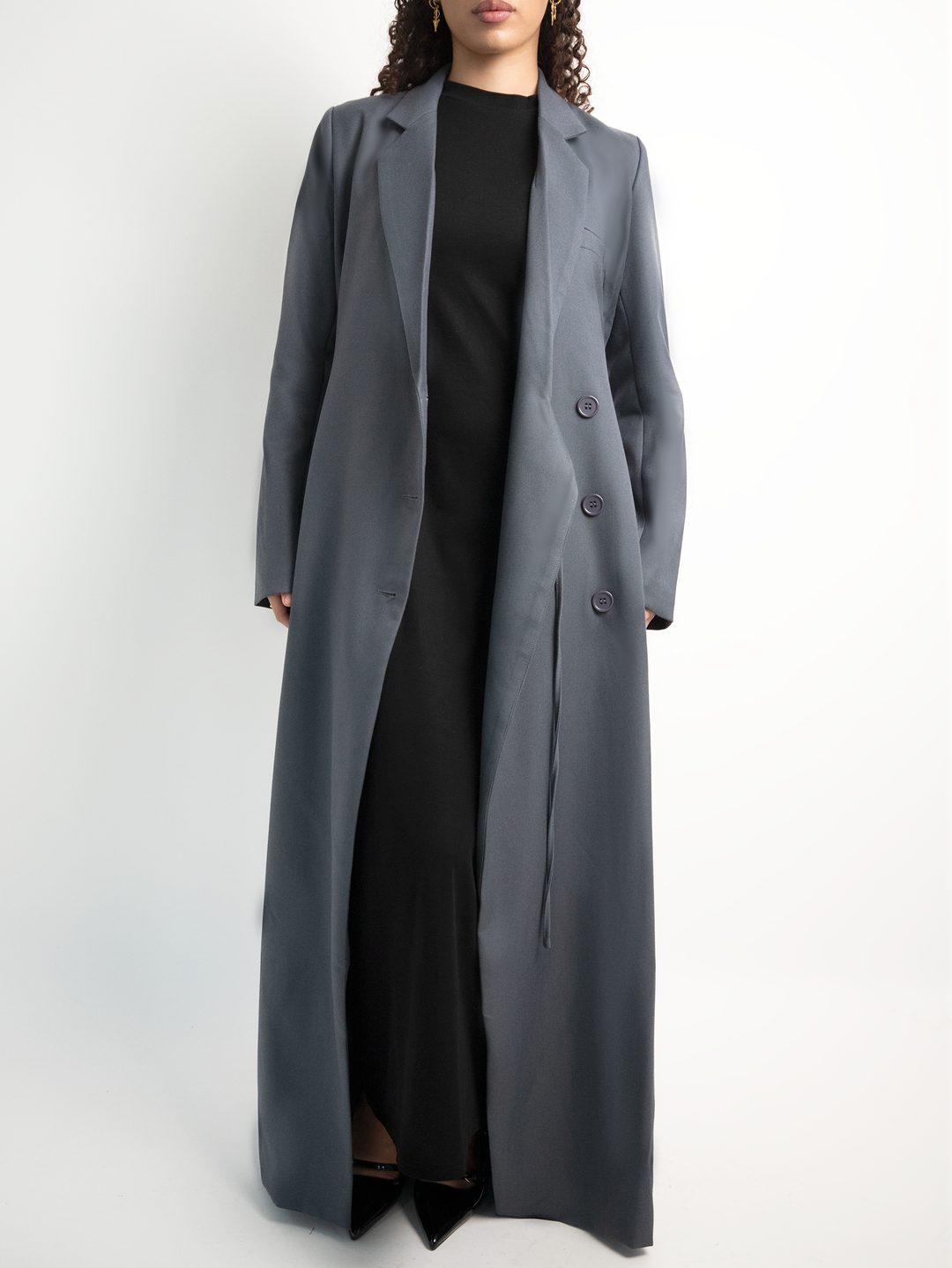 Azari Blazer Dress | Stormy Grey
