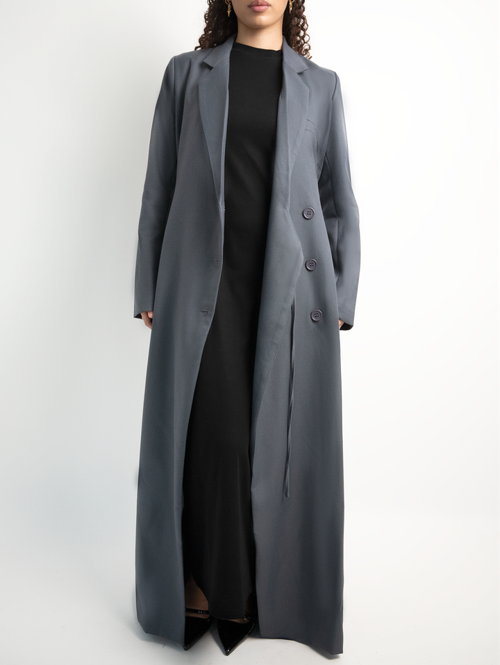 Azari Blazer Dress | Stormy Grey